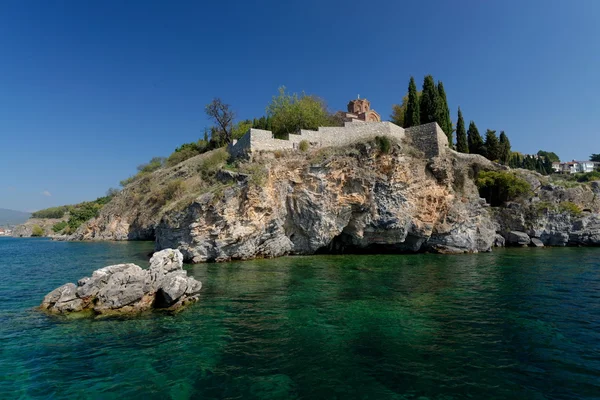 Εκκλησία του Αγίου Ιωάννη στο Kaneo, Οχρίδα — Φωτογραφία Αρχείου