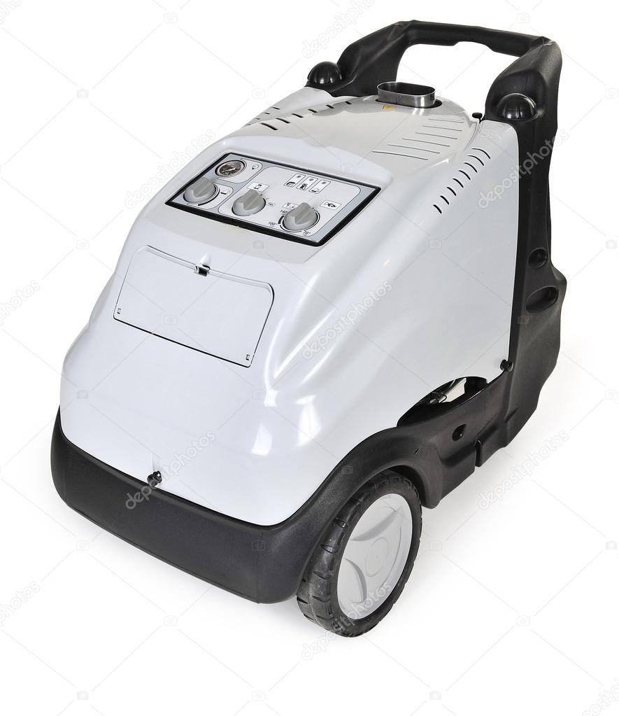 High pressure washer with hot water