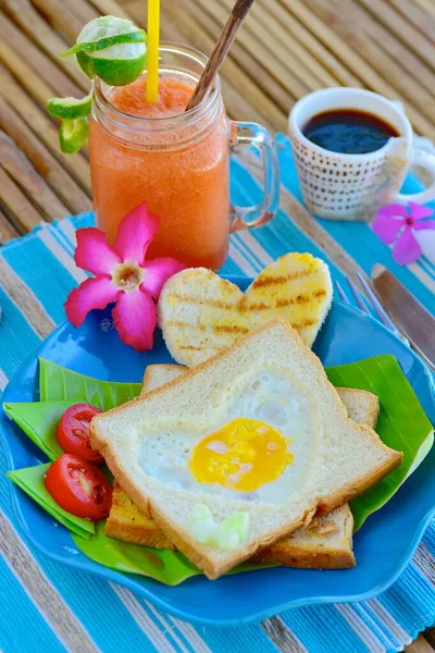 Leckeres Frühstück Meer — Stockfoto