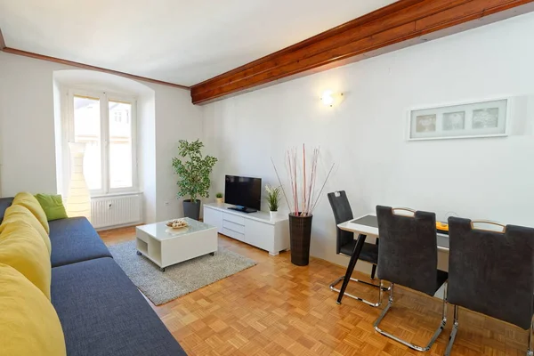 Modern Living Room Wooden Floor — Stock Photo, Image