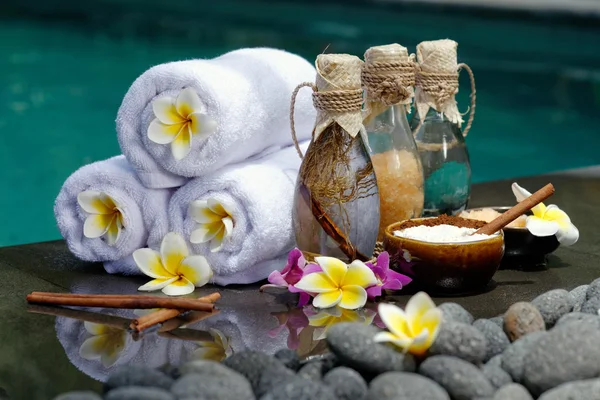 At the Spa, concept in a luxury Villa on Bali Island — Stock Photo, Image