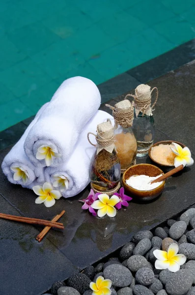 At the Spa in Villa on Bali Island — Stock Photo, Image