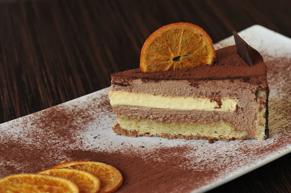 Tiramisu Mousse Gourmetkuchen — Stockfoto