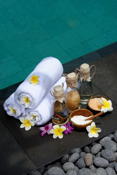 At the Spa in Villa on Bali Island — Stock Photo, Image