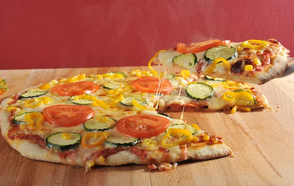 Vegetarische pizza — Stockfoto