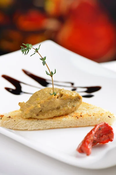 Předkrm Foie gras — Stock fotografie