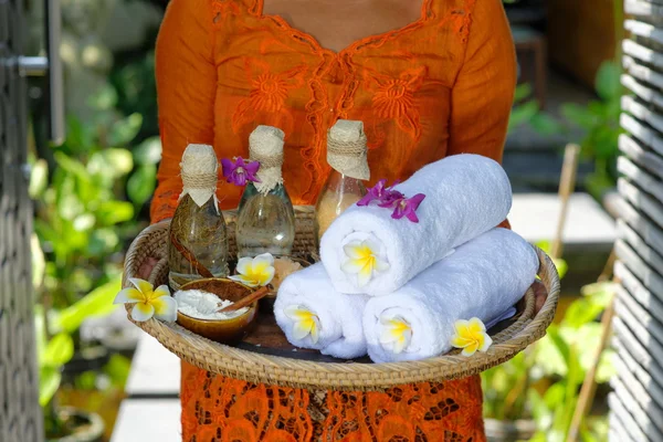 Mujer en el concepto de Spa — Foto de Stock