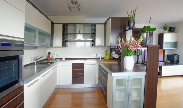 Interior de la cocina con estilo — Foto de Stock