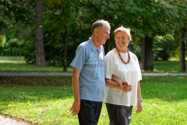 kıdemli mutlu çift