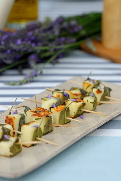 Queijo de cabra grelhado — Fotografia de Stock