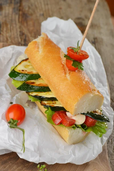 Sandwich vegetariano — Foto Stock