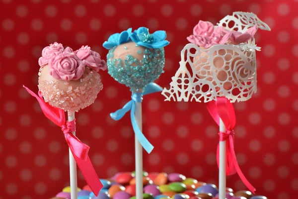 Cupcake cake pops — Stock Photo, Image