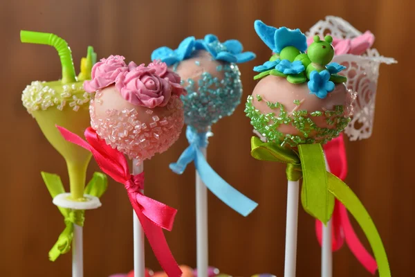 Cupcake cake pops — Stock Photo, Image