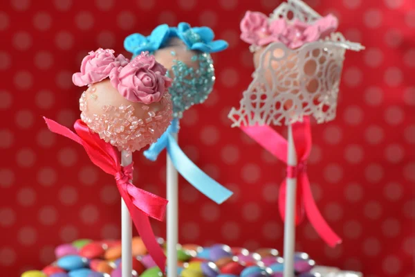 Cupcake cake pops — Stock Photo, Image