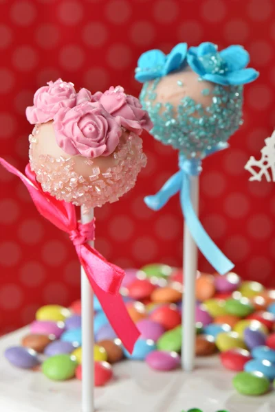 Cupcake cake pops — Stock Photo, Image