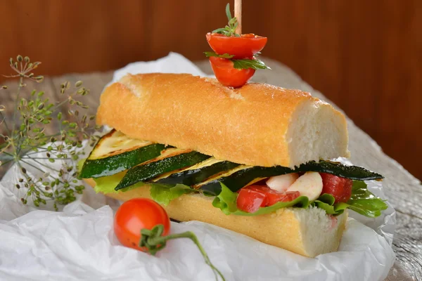 Sandwich vegetariano — Foto Stock