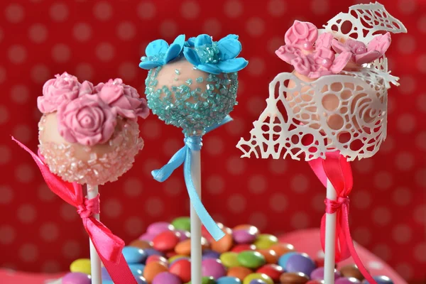 Cupcake cake pops — Stock Photo, Image