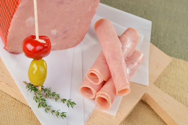 Ham sliced — Stock Photo, Image