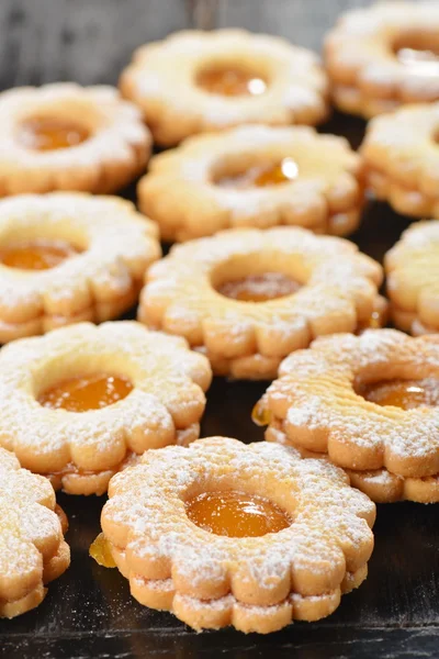 Deliciosas galletas de mermelada — Foto de Stock