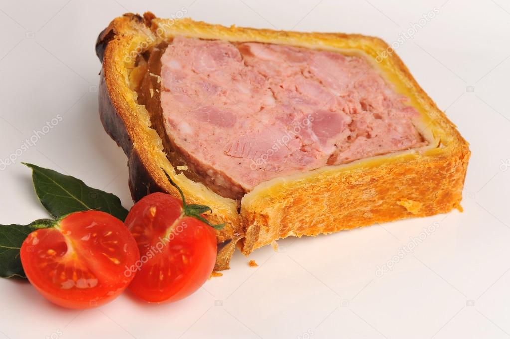French baked goose pate