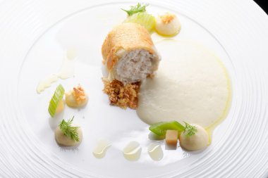 Otlar, baharatlar kotletpane alabalık balık fileto