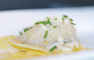 Ravioli filled with ricotta and spinach