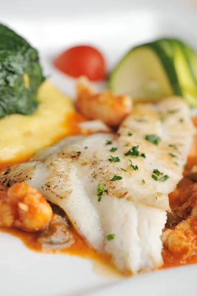 Tasty healthy  fish fillet — Stock Photo, Image