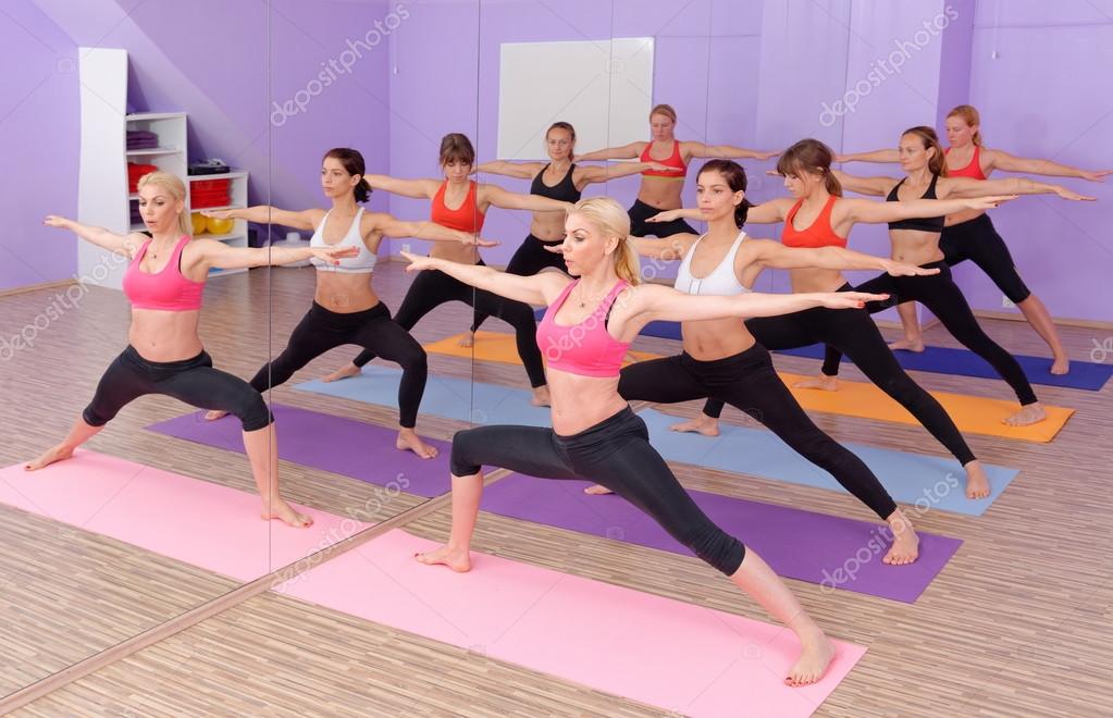 Bikram Hot Yoga class Stock Photo by ©vision.si 61539493