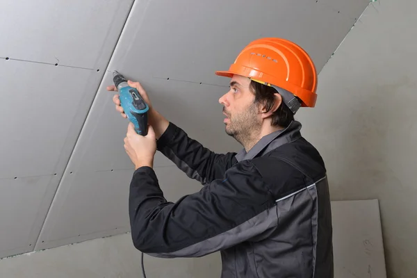 Certified electrician worker — Stock Photo, Image