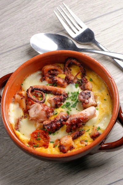 Spanish tapas with octopus — Stock Photo, Image