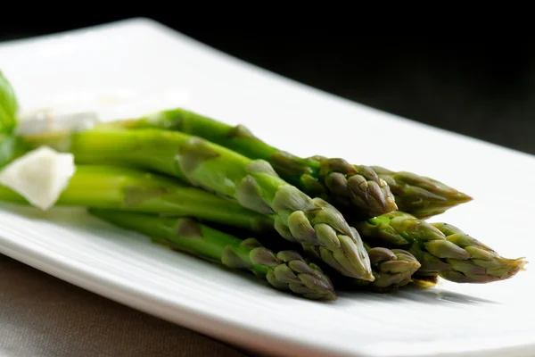 Close up of fresh green asparagus — Stock Photo, Image