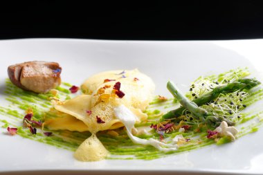 kuşkonmaz ile mantı