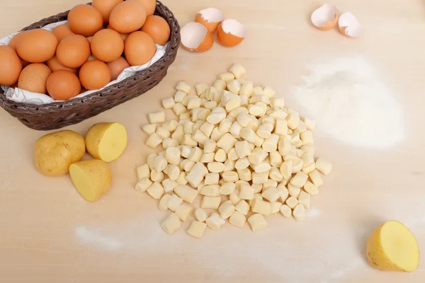 Ev yapımı Patates gnocchi — Stok fotoğraf