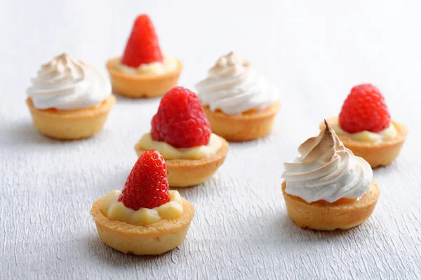 Crusty French fruit tarts — Stock Photo, Image