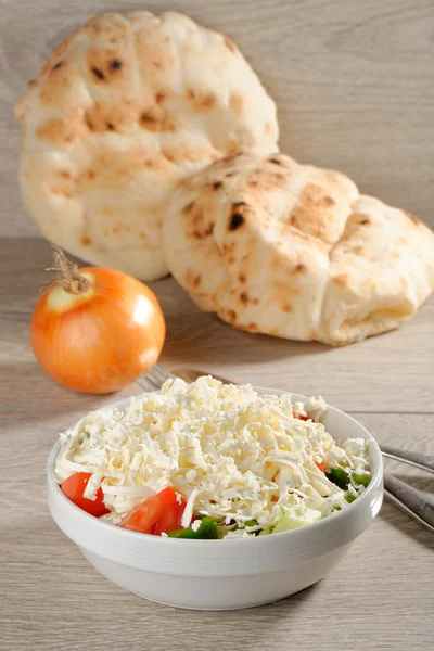 Shopska salad also known as Bulgarian — Stock Photo, Image