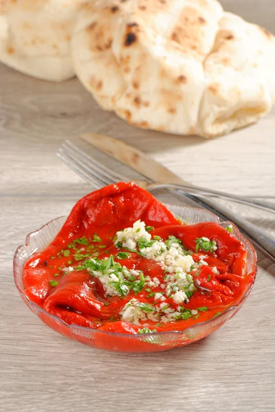 Geroosterde paprika salade — Stockfoto