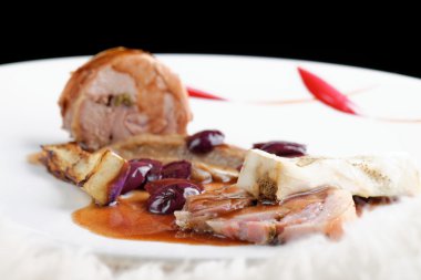 İyi yemek, gurme ana Entree sahası ızgara kuzu biftek