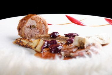 İyi yemek, gurme ana Entree sahası ızgara kuzu biftek