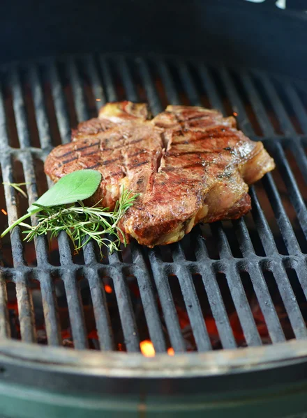 Beef steak grilled on a bbq — Stock Photo, Image