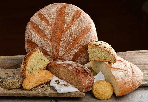 Selección de pan fresco — Foto de Stock