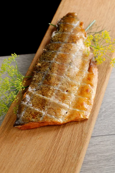 Smoked fish fillet — Stock Photo, Image