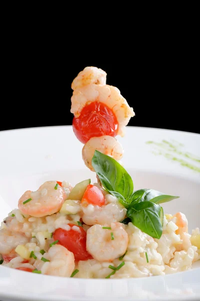 Risotto with shrimps — Stock Photo, Image