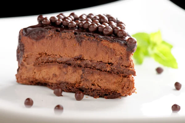 Torta alla crema di cioccolato — Foto Stock