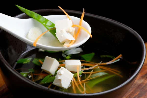 Japanese miso soup — Stock Photo, Image