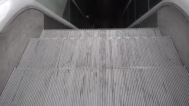 Mover Escaleras Mecánicas Sin Nadie — Vídeo de stock