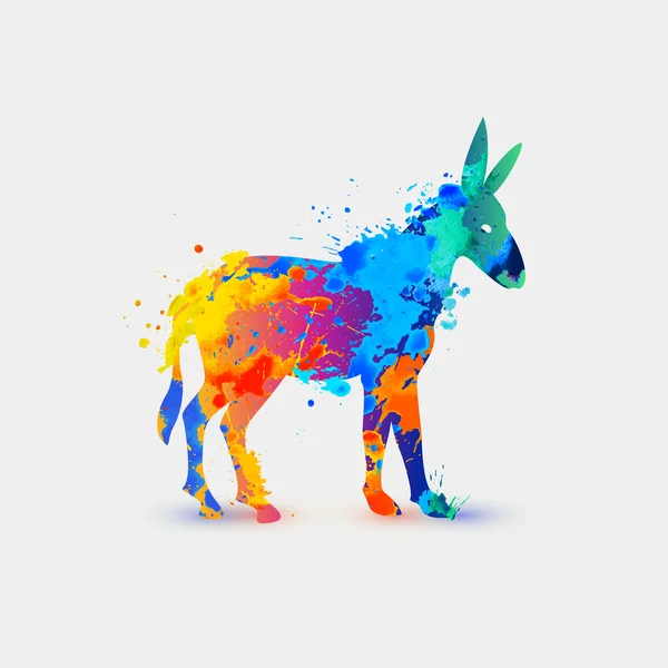 Osel. Rainbow úvodní ikona — Stockový vektor