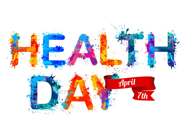 Ημέρα υγείας. 7 Απριλίου. — Διανυσματικό Αρχείο