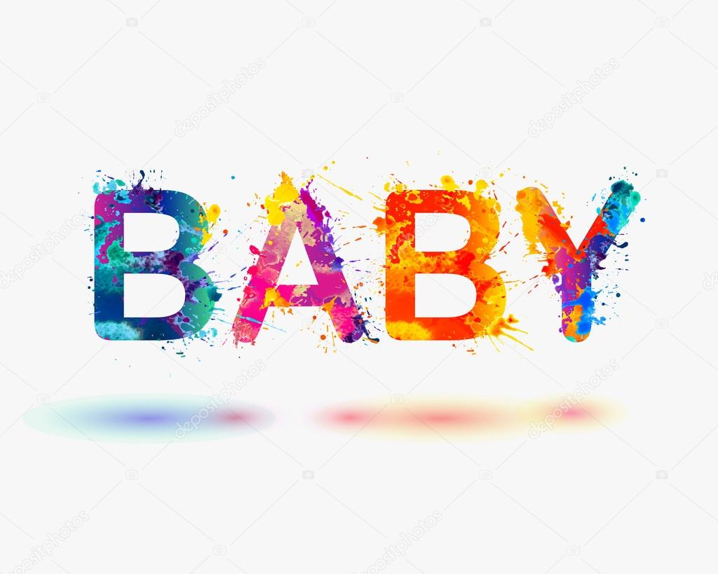 Download BABY. Word written spray paint ⬇ Vector Image by ...