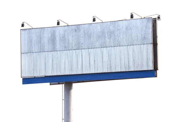 Reklamní billboard na bílém pozadí — Stock fotografie