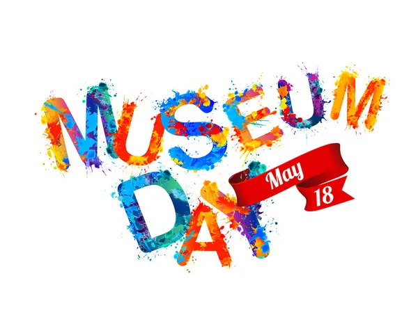 Міжнародний день музеїв. 18 травня — стоковий вектор